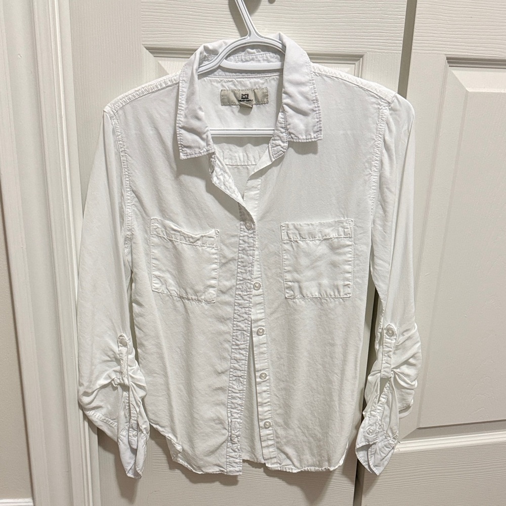 Thread & Supply White Button Down Shirt